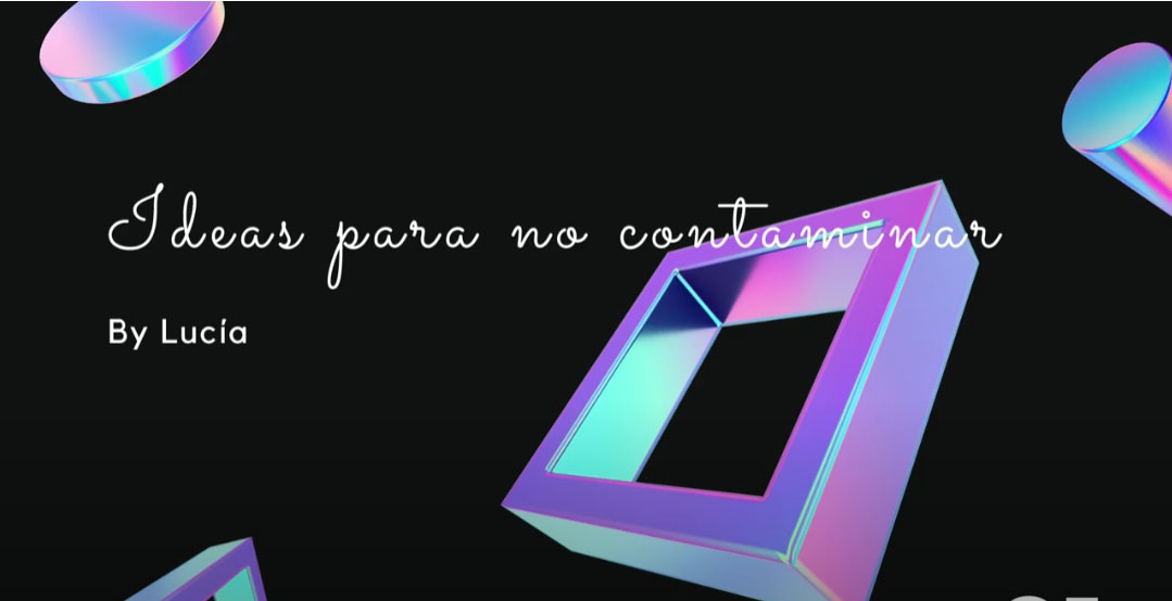 Ideas para no contaminar